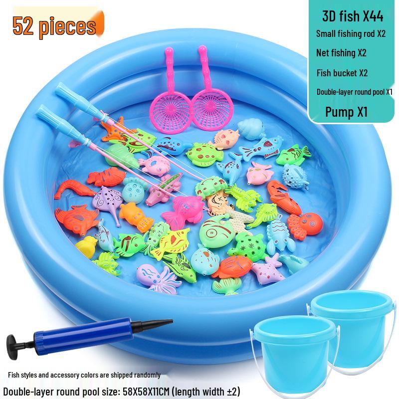 Carefully Selected Magnetic Fishing Pool Set - Water Play Toys for Street Stalls and Parks