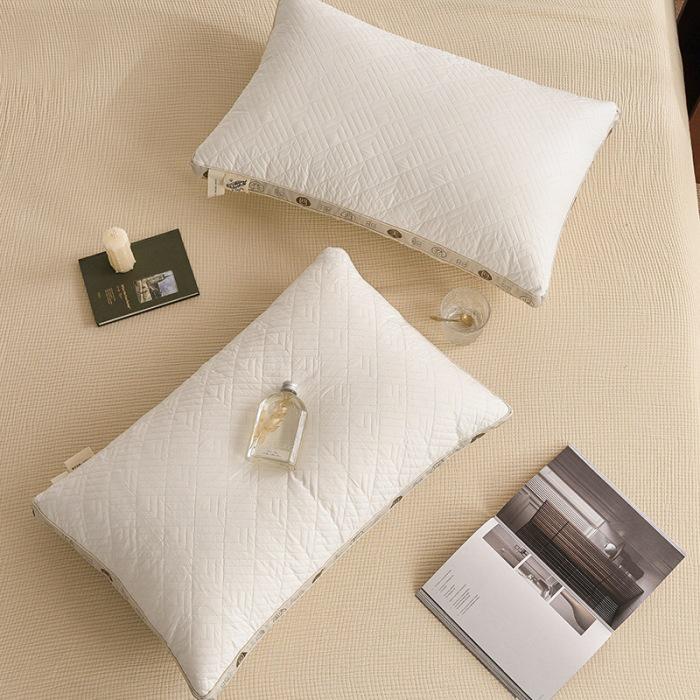 Hotel Feather Velvet Pillow: Breathable, Washable, Neck Support for Adults
