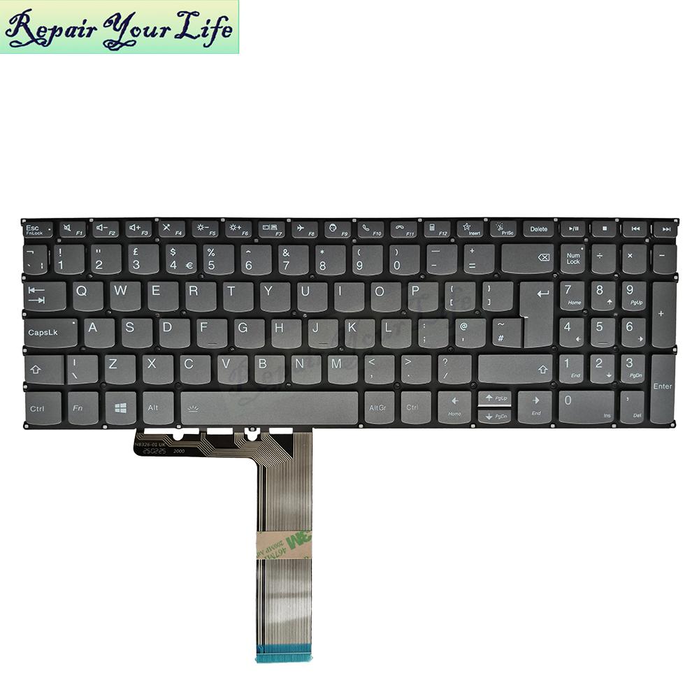 UK Backlight Laptop Keyboard for Lenovo Ideapad Yoga 7 16ARP8 83BS 7 16IRL8 82YN PC4SB SN20M61485 Keyboard New Grey F10 Lock