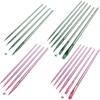 4/6Pcs Watercolor Paint Brushes Pointed Tip Paint Brushes Set Long Handle Flat Head Watercolor Brush for Artist Students