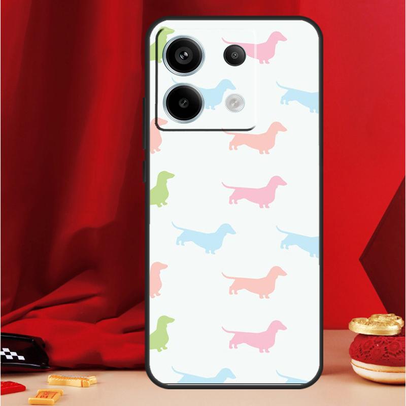 Cartoon Dackel Würstchenhund Handyhülle Für Xiaomi Redmi Note 13 Pro 12 10 9 8 11 Pro 12S 11S 10S 9S 10A 9C 10C 12C 13C