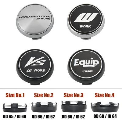 Tapa Central de Rueda WORK EMOTION 65mm VS EQUIP MEISTER Emblema Tapacubo de Llanta Deportiva 66mm Tapa de Cubierta de Rueda 68mm Accesorios de Estilo para Coche