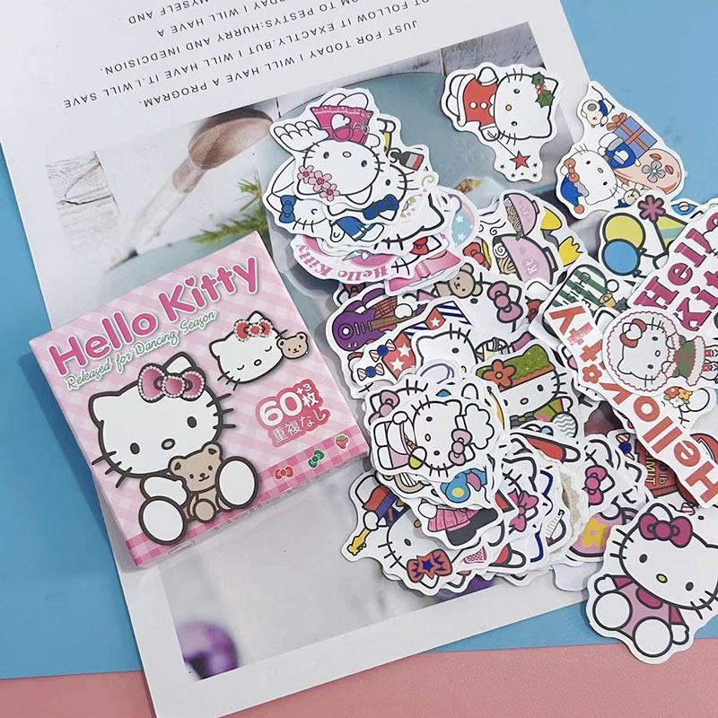 60Pcs Kuromi Cinnamoroll Pochacco Stickers For Kids Girls Diy Laptop Phone Diary Cute Animation Sticker For Kids