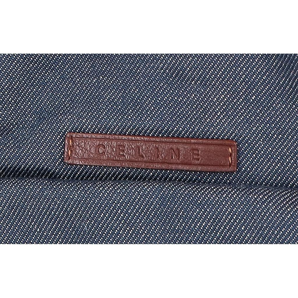 CELINE [Beautiful Condition] Paris Macadam Denim Bitter Sweet Shoulder bag NavyUsed