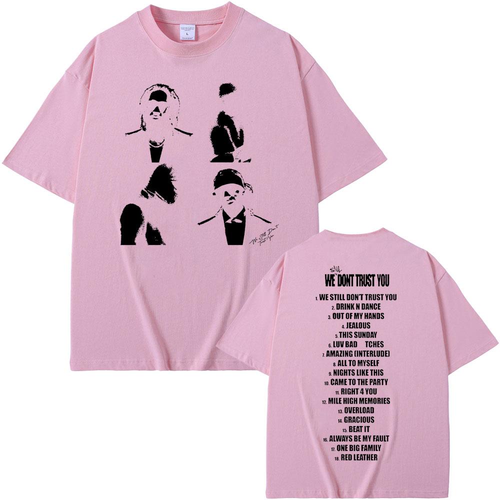 New Hot Sale Rapper Metro Boomin and Future We Don't Trust You Graphic Print T Shirts Men Hip Hop Oversized T-shirts Streetwear