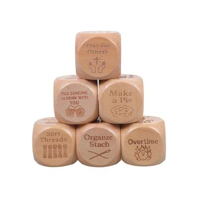 Set of 6 Decision Making Dices Set Party Entertainment Dices Game Accessory For Friend Family Gathering Choice Making Tool