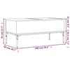 VidaXL Coffee Table, End Table with Adjustable Feet, Side Table Living Room Interior, Modern, Sonoma 845414