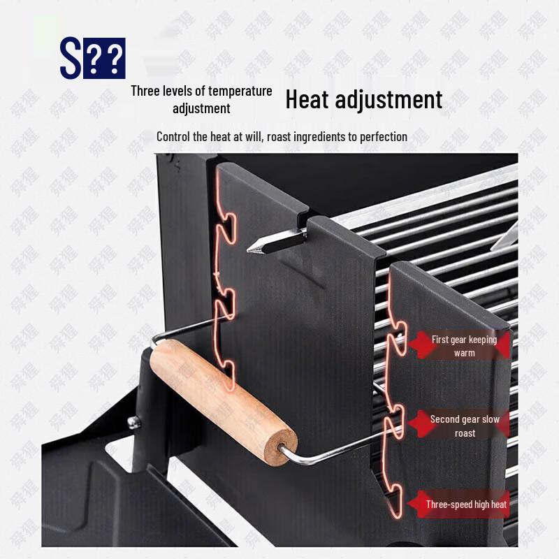 Foldable Portable Camping Charcoal Grill