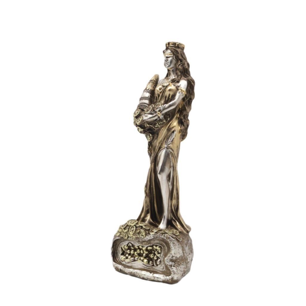 Greek Goddess Wealth Statue: Lucky Desk Ornament for Office or Cashier Gift
