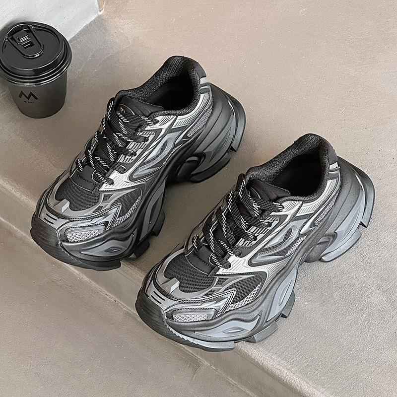 Women'S Sports And Leisure Shoes, New Versatile Men'S Shoes, Breathable And Height Increasing Couple Dad Shoes