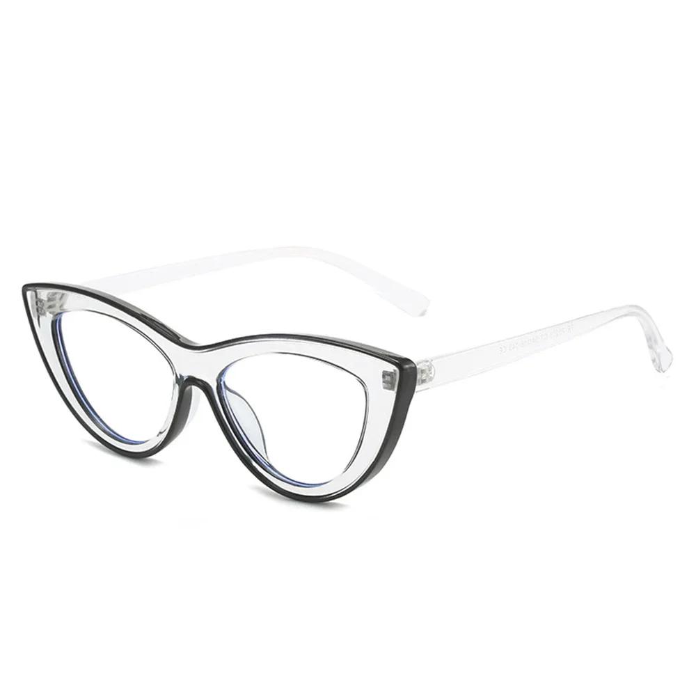 New Blue Light Glasses Women Cat Eye Eyeglasses Frames Computer Glasses Clear Spectacles Small Oval Clear Frames Ladies