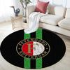 Feyenoord Rotterdam Round Area Rug,Carpet Rug for Living Room Bedroom Sofa Playroom Decor,Non-slip Floor Mat
