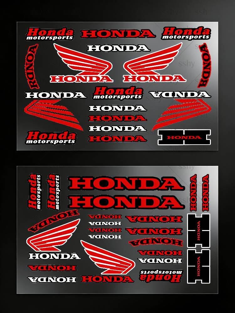For HONDA Stickers Moto Sticker Auto Body Bumper Windows Motorcycle Laptop Walls Vinyl Decal Car Tuning Accessories VF7