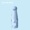 Mini Umbrella Vinyl Thickened Sunscreen UV Protection Sun Umbrella Portable Small Weather and Rain 50% Umbrella Wholesale