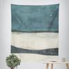 JIT Teal Neutral Landscape Pattern Tapestry 2D Flat Print Chic Home Decor Dorm Room Wall Hanging Practical Eye Catching Durable