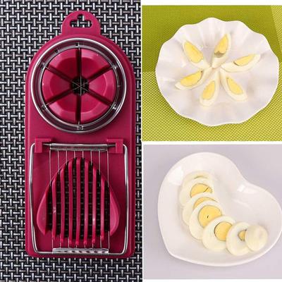 Garnish Hard Boiled Eggs Kitchen Cooking Multifunctional Stainless Steel Wire Yolk Separator Splitter Cutting Tool Egg Slicer
