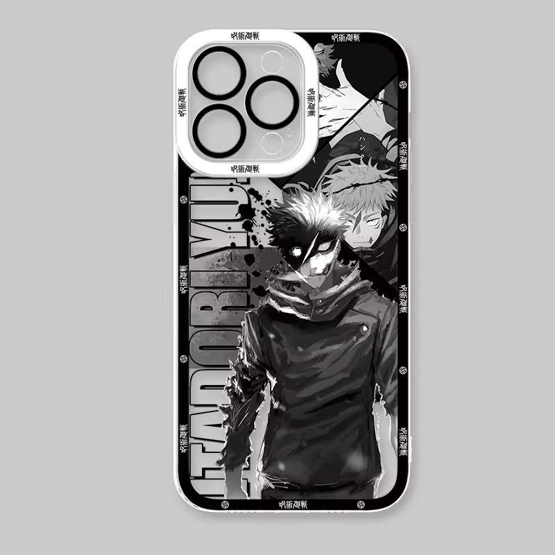 

Чехол для телефона Anime Jujutsu Kaisen для iPhone 16 Max 15 14 Plus 13 12 11 Pro XR XS X 8 7 SE 2020, прозрачная мягкая силиконовая задняя крышка For iPhone 11 убе
