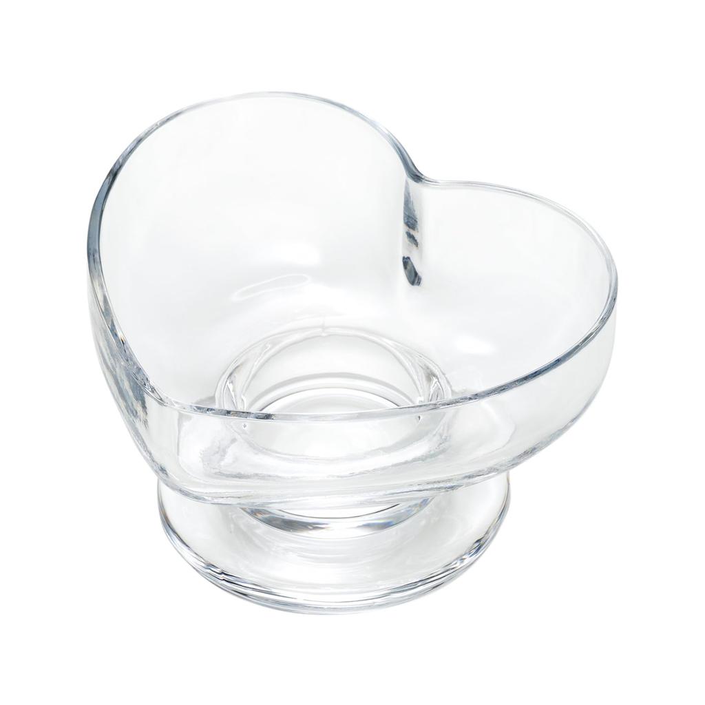 Hirota Glass Sunday Sundae Dessert Ice Cream Retro Showa Modern Made In Japan [Heart-Shaped Tray, Clear, 78724] Cup, Cup, Cup, Cup, Retro, Glass,