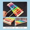Montessori Baby Toys 9 In 1 Wooden Musical Set: Xylophone Rattle Drum Bell 3D Puzzles Sensory Learning Gifts for 0-12 Months 1-3