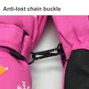 1 Pair Kids Snow Gloves Water Proof Adjustable Fastener Tape Hanging Buckle Windproof Riding Gloves for Daily Wear