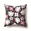 Cat Geometric Cute Single-sided Pillowcase Sofa Office Cushion Cover Living Room Waist Cover Bedroom Back Cover