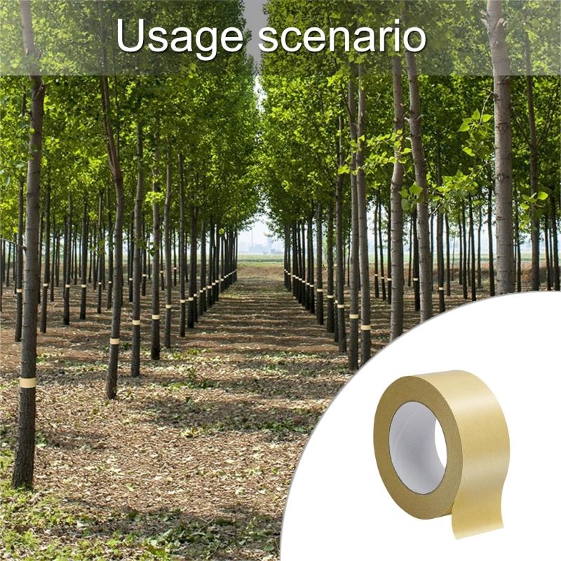 Adhesive Tree Tape Tree Protectors Wrap 165Ft Long 2Inch Wide For Fruit Tree Shrubs Vine Adhesive Tree Trunk Bandage