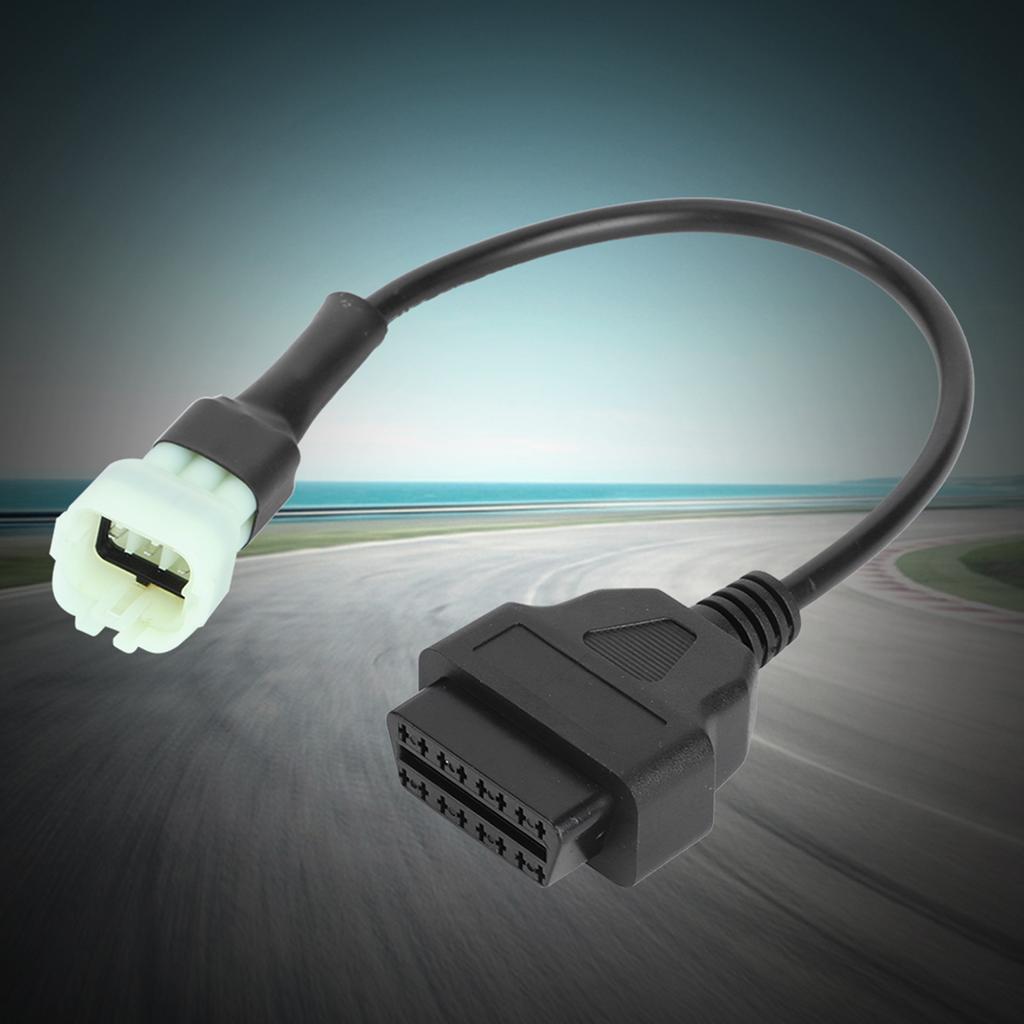 6 Pin - 16 Pin Adaptör Kablosu OBD2 Motor Arıza Teşhis ve Dedektörü Motosikletler için Uygun