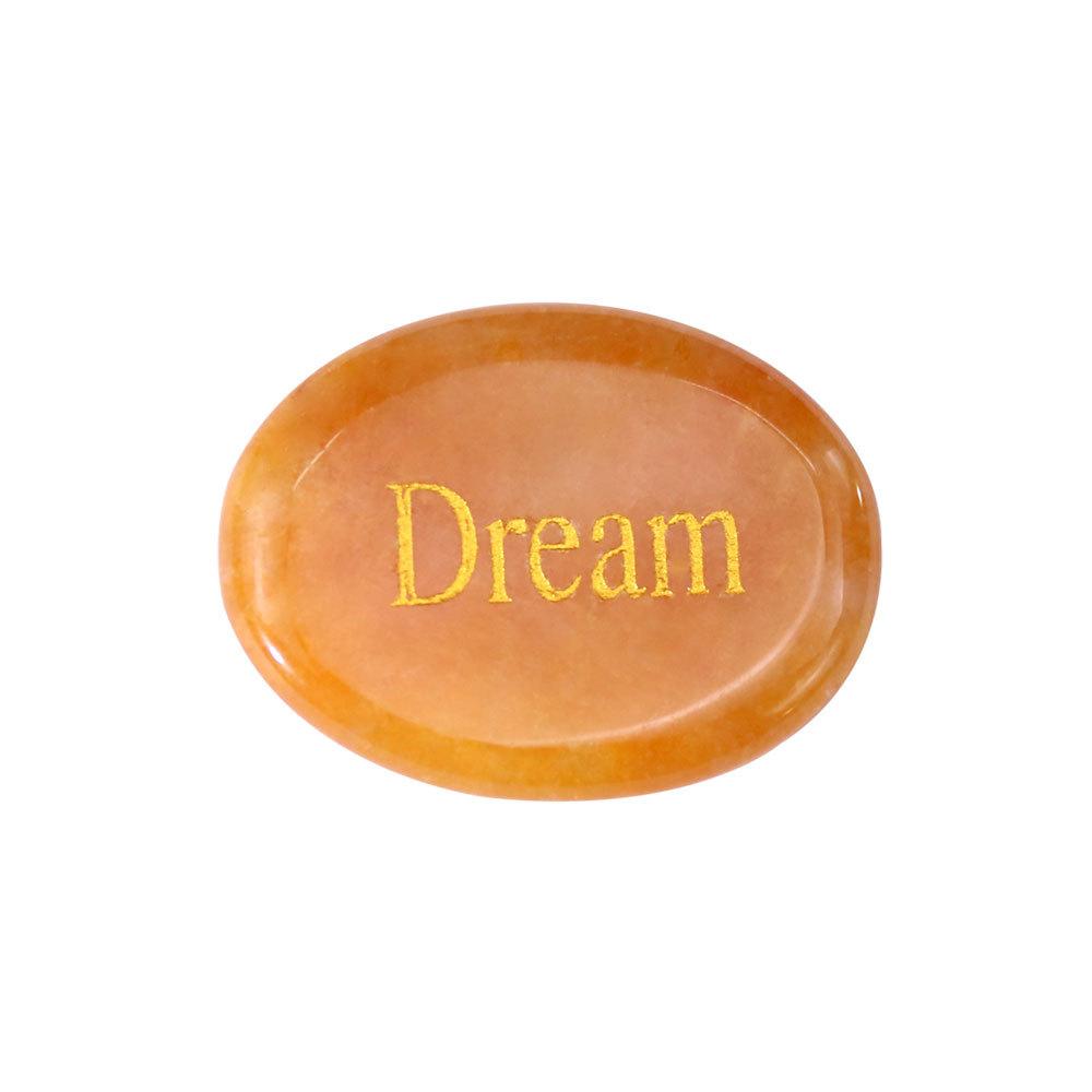 Natural crystal stone, thumb decompression, mixed color, engraving, palm, power stone, oval shape, mixed color crystal piece