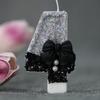 0-9 Birthday Candles, 2.95 Inch Pink Bow Glitter Number Candles Cake Topper Decorations for Kids Girls Adults Birthday Wedding A