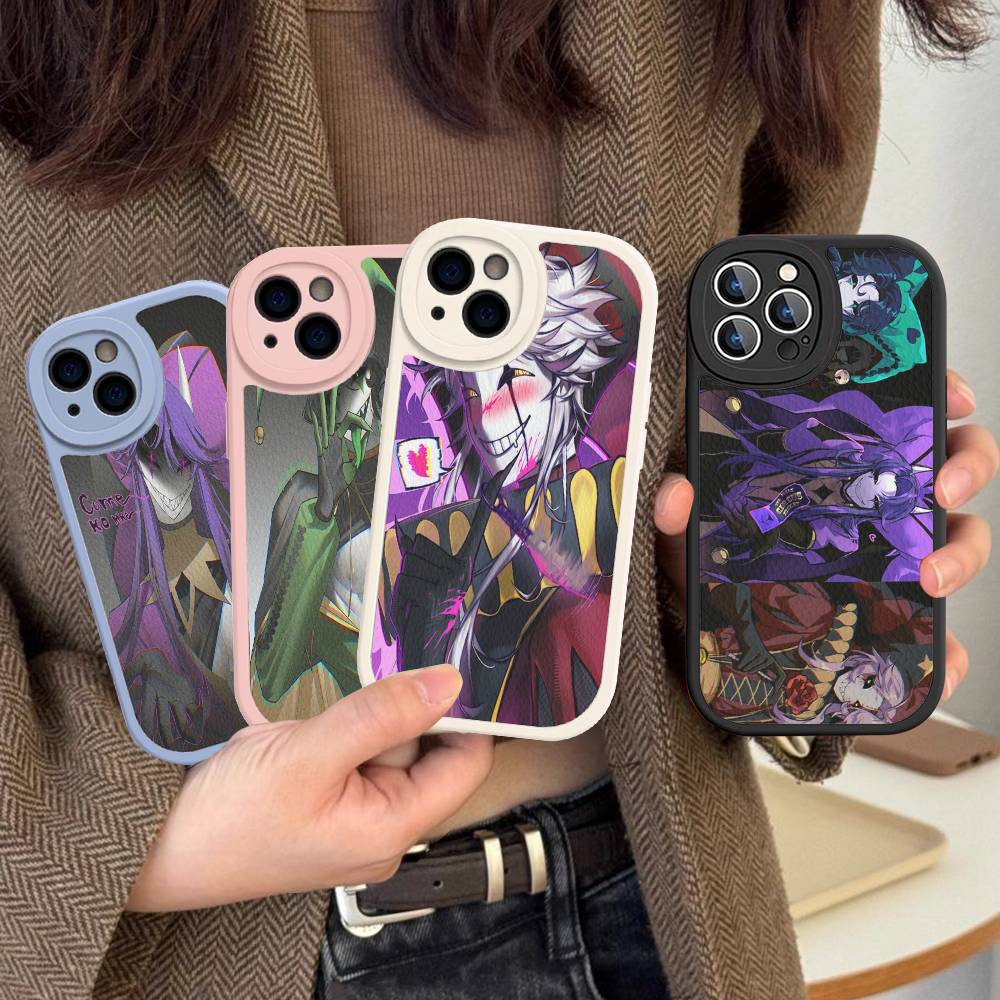 The Freak Circus Pierrot Game Phone Cover For iPhone 11 12 13 14 15 16 Pro Max Mini Plus Soft Leather Case