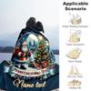 Merry Christmas Day Customize Text Blanket Lightweight Customizable Blanket Warmthful Decor Throw For Livingroom Bed Nap Office