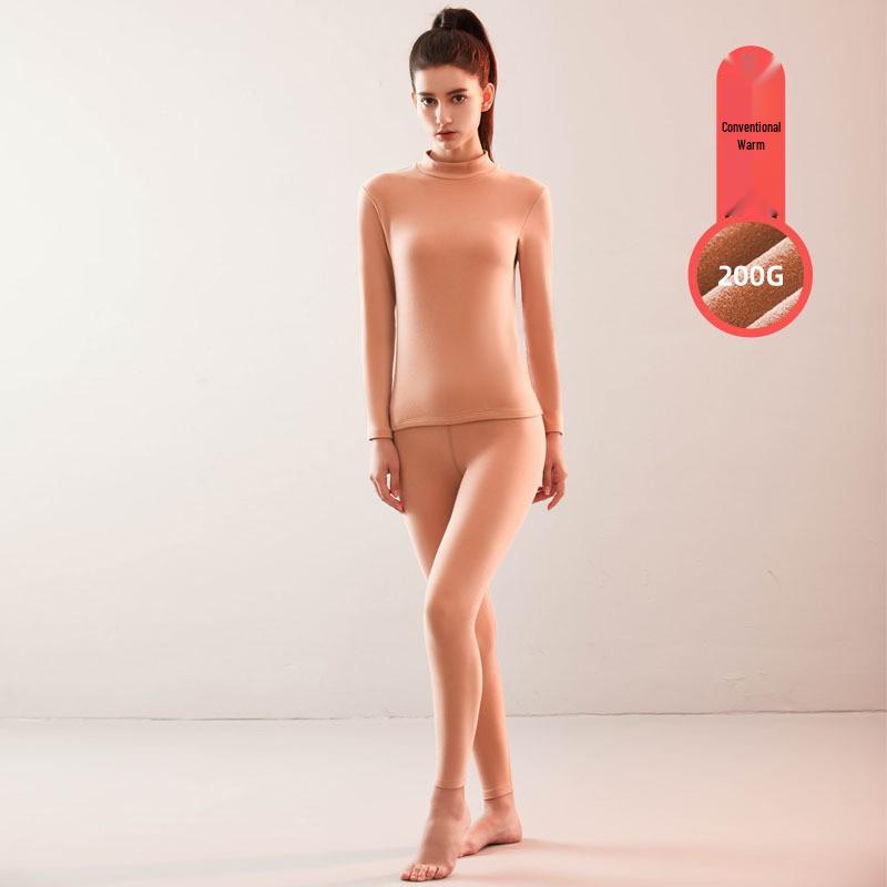 Women's Ultra-Thin Thermal Underwear Set: Skin Care Top & Bottoms for Autumn/Winter