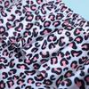 Leopard Print Two-Piece Bikini Set for Girls