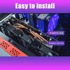 PCI Slot Mounted Graphics Card Fan Video Card Coolers to Improve Performances and Prevent Overheating 90mm/80mm Fan