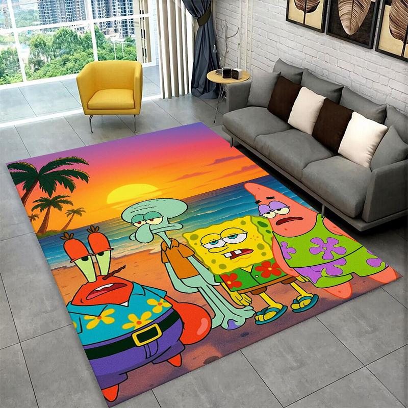 

Cartoon S-SpongeBob Patrick Star Carpet Rug for Playroom Bedroom Living Room Sofa Home Decor,kid Area Rug Non-slip Floor Mat 40x60cm