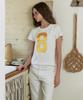 GREENBUTTER No.8 Applique Tee (Cream)