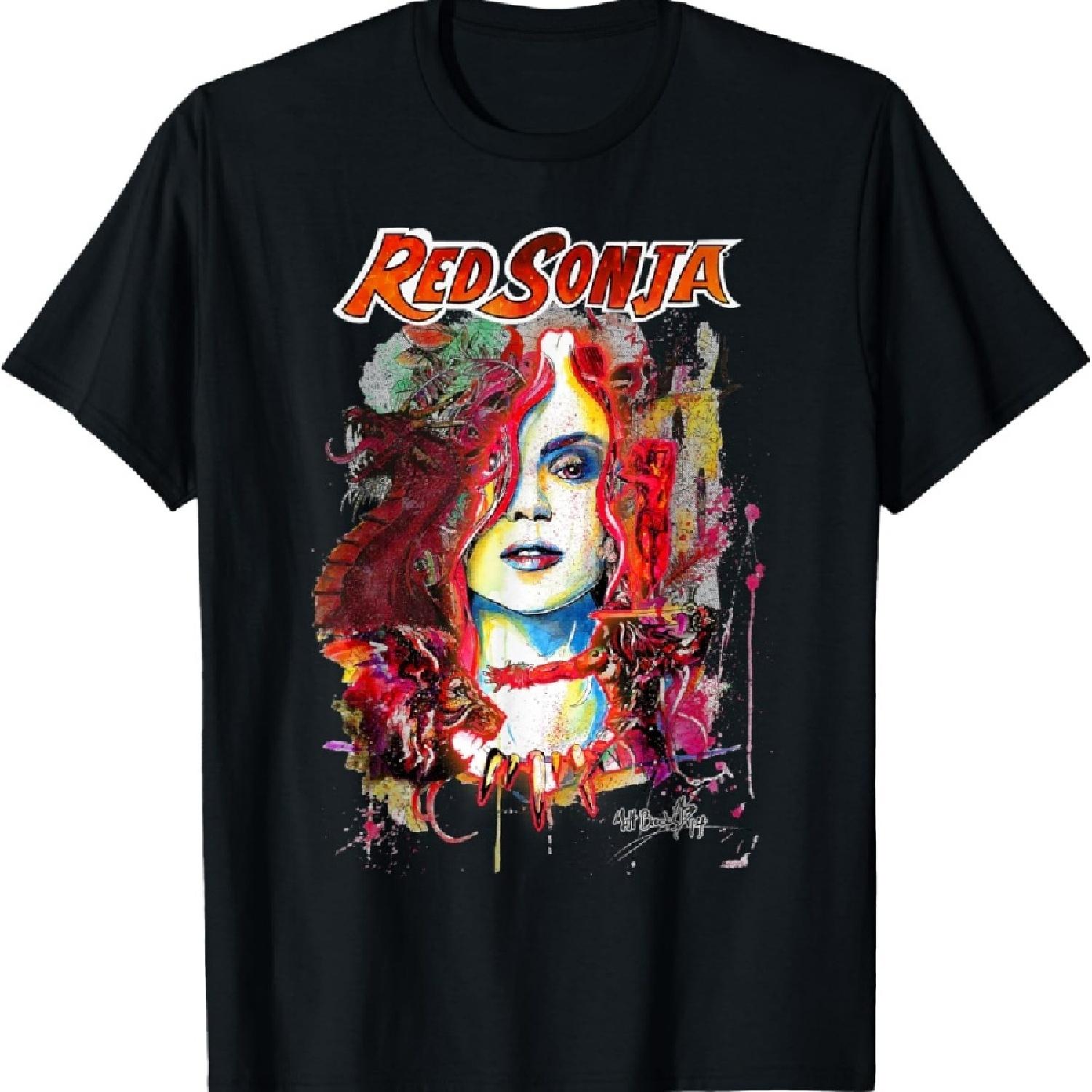 

Matt Brooks Comic Cover Warrior Woman Pop Fine Art T-Shirt XXXXXL чорний