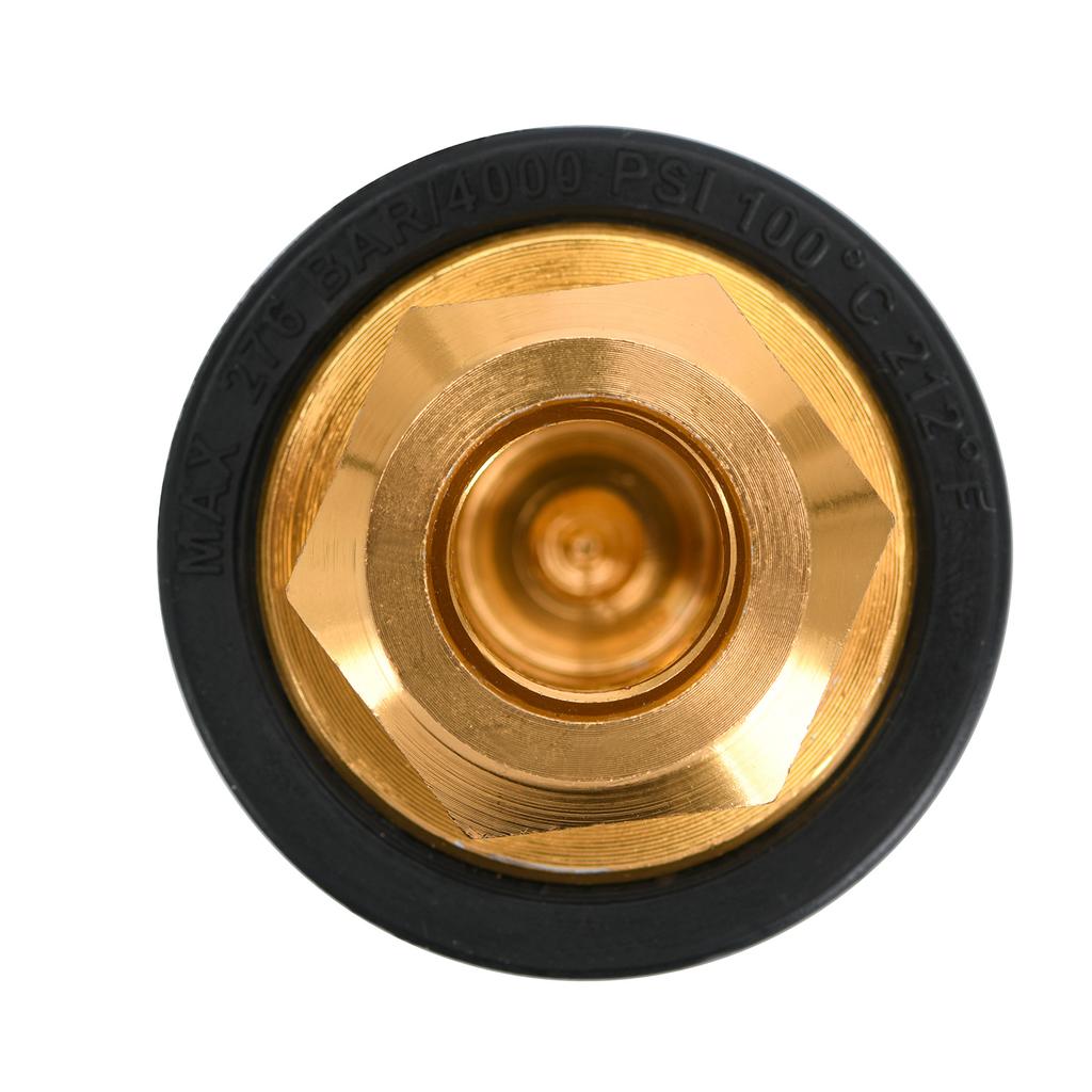 360 Rotating Turbo Nozzle Sprayer With 1/4" Quick Connect 4000 PSI High Pressure Washer Cleaner Accessories Brass