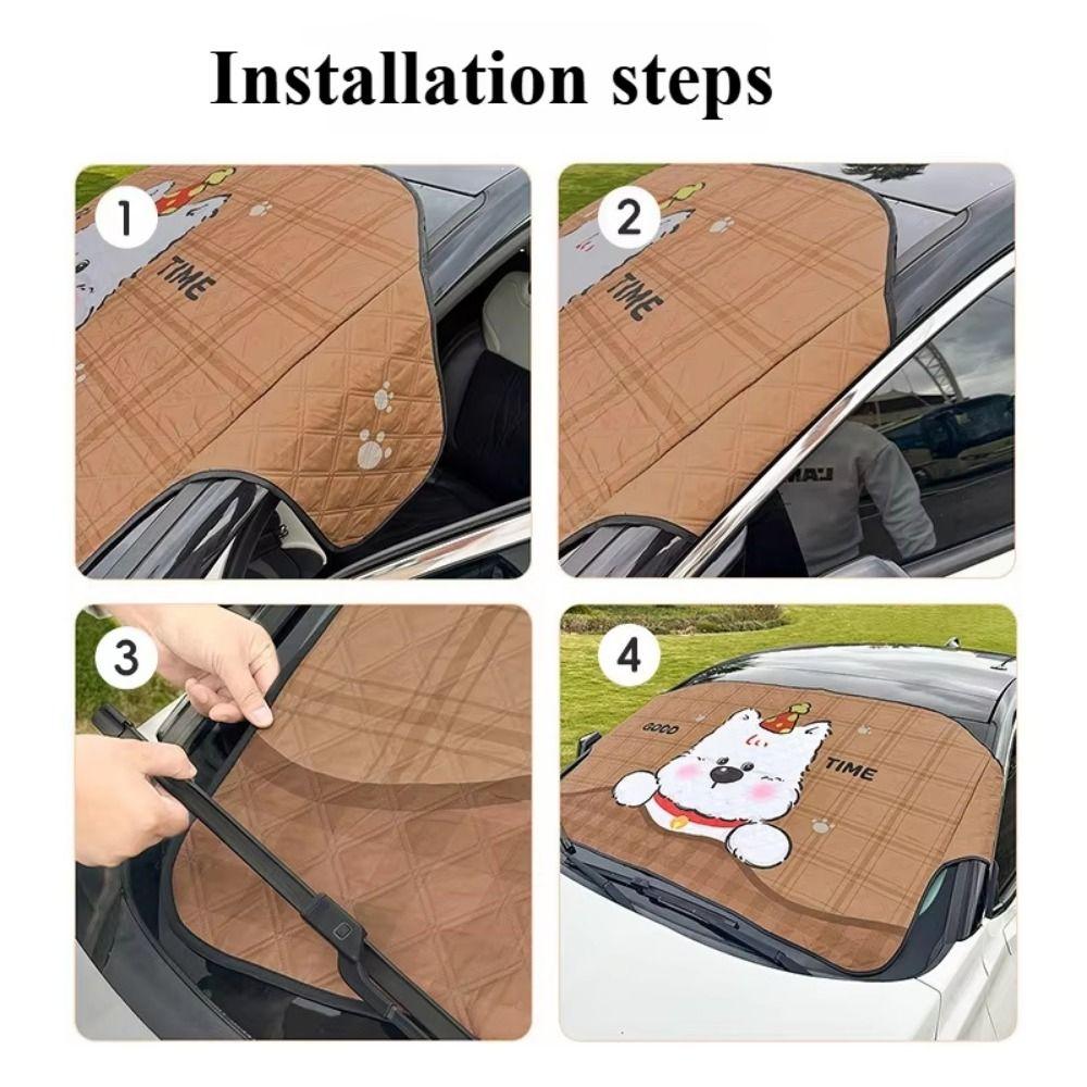 Windshield Ice Windshield Cover Sun-protective Windshield Sunshade Car Snow Cover Sunshade shield