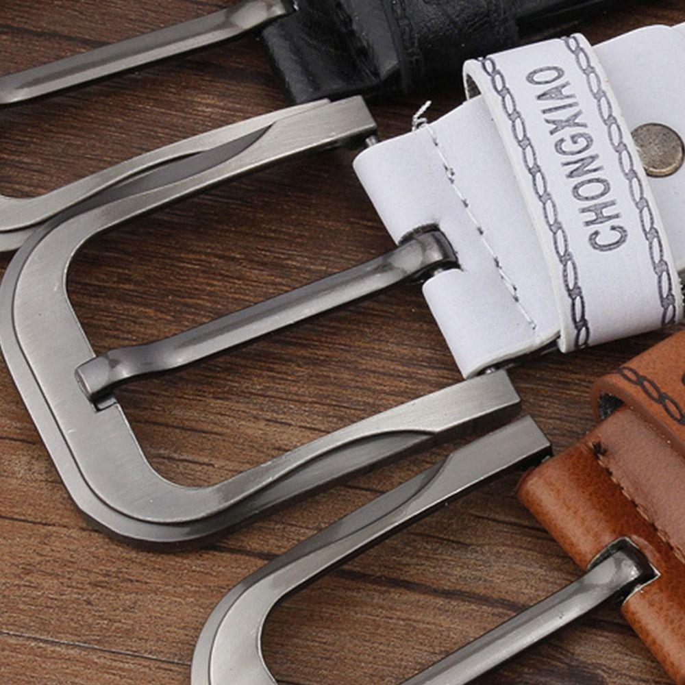 Cowboy Pin Buckle Waistband Vintage Business Belts All-match Leather Belt Men's Belt