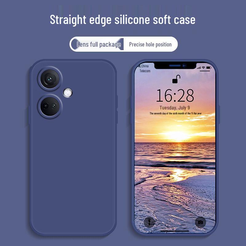 Coque de Protection en Silicone Liquide Oppo K11 - Couverture Complète, Anti-Chute, Unisexe
