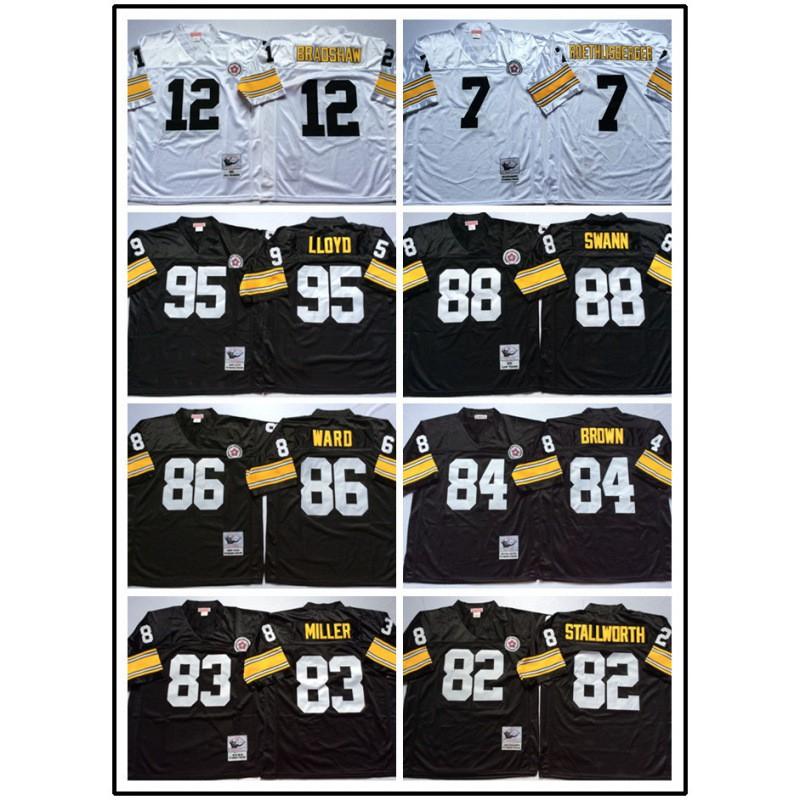 Pittsburgh Steelers NFL Retro Jersey Mens Football Uniform Vintage Style 59 43 89 MN Hall Of Fame Fan Apparel