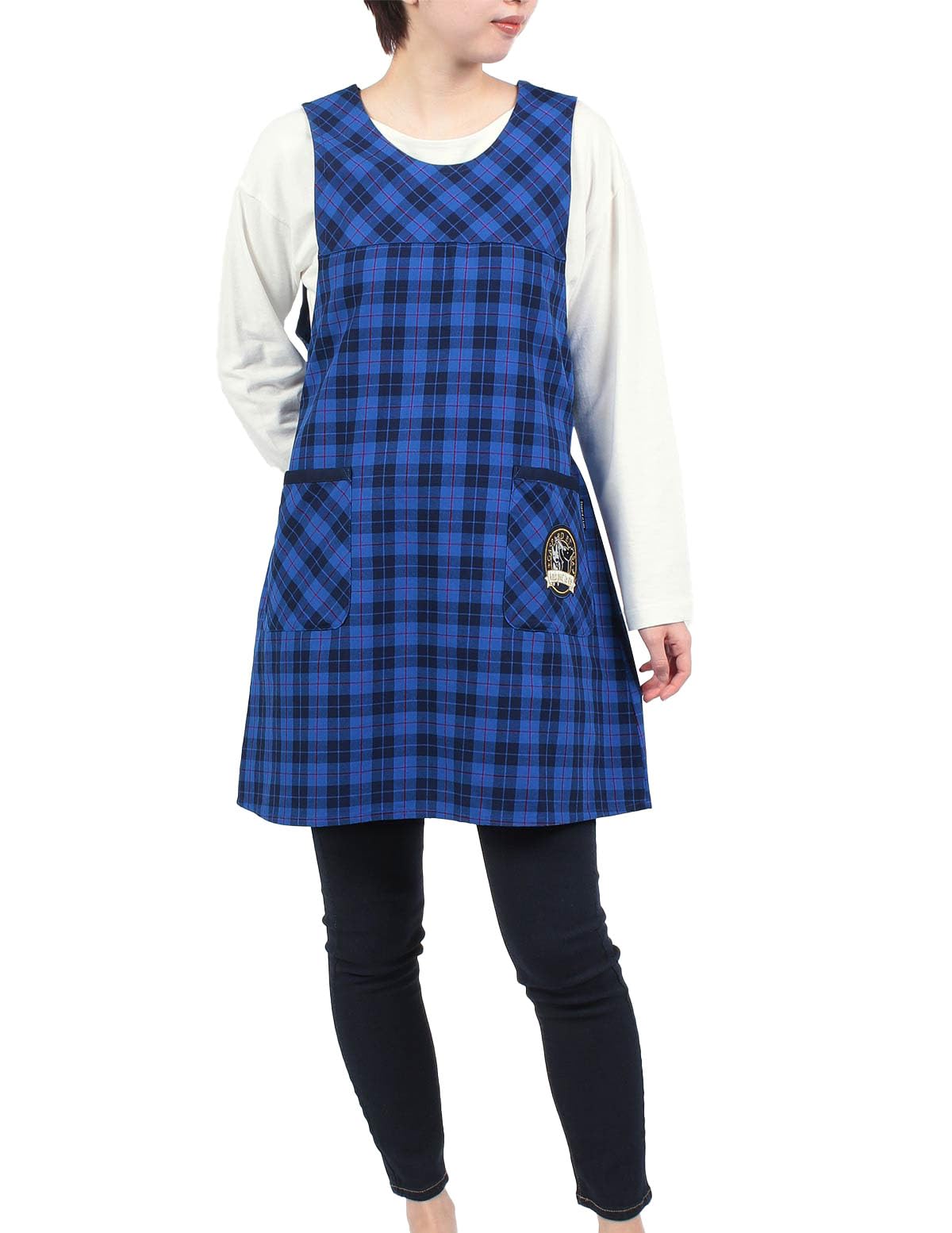 

Гаспар и Лиза Лиза и Гаспар клетчатый тартан с нашивкой хлопковый фартук с завязками сзади для женщин 70833024 Ком Бесплатный [Нигаи] Пряжа окрашена 100% 40.