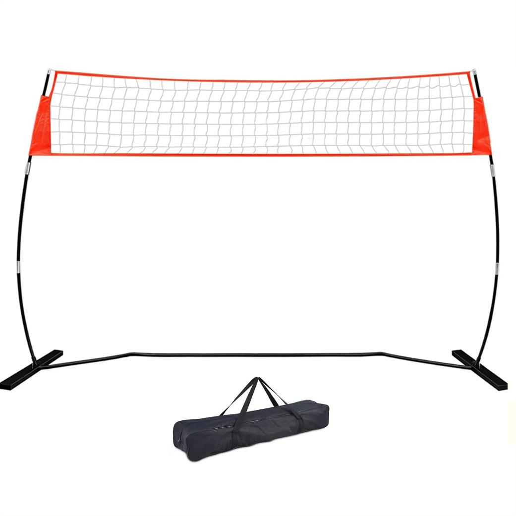 Portable 12x8 Adjustable Volleyball Training Net for Indoor & Outdoor Use Net красный