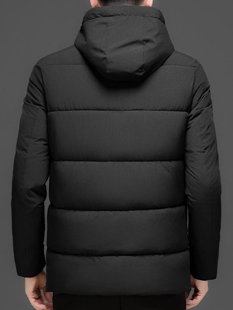 Winter Parka Thick Warm Men's Hooded Coat Puffer Jacket Men Thick Windproof Cotton Outwear Male Snow Cold-proof Padding Coat