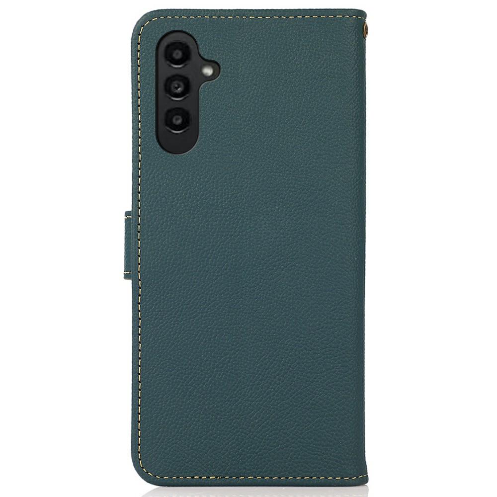 KHAZNEH For Samsung Galaxy A36 5G Case Genuine Cow Leather Wallet Phone Cover