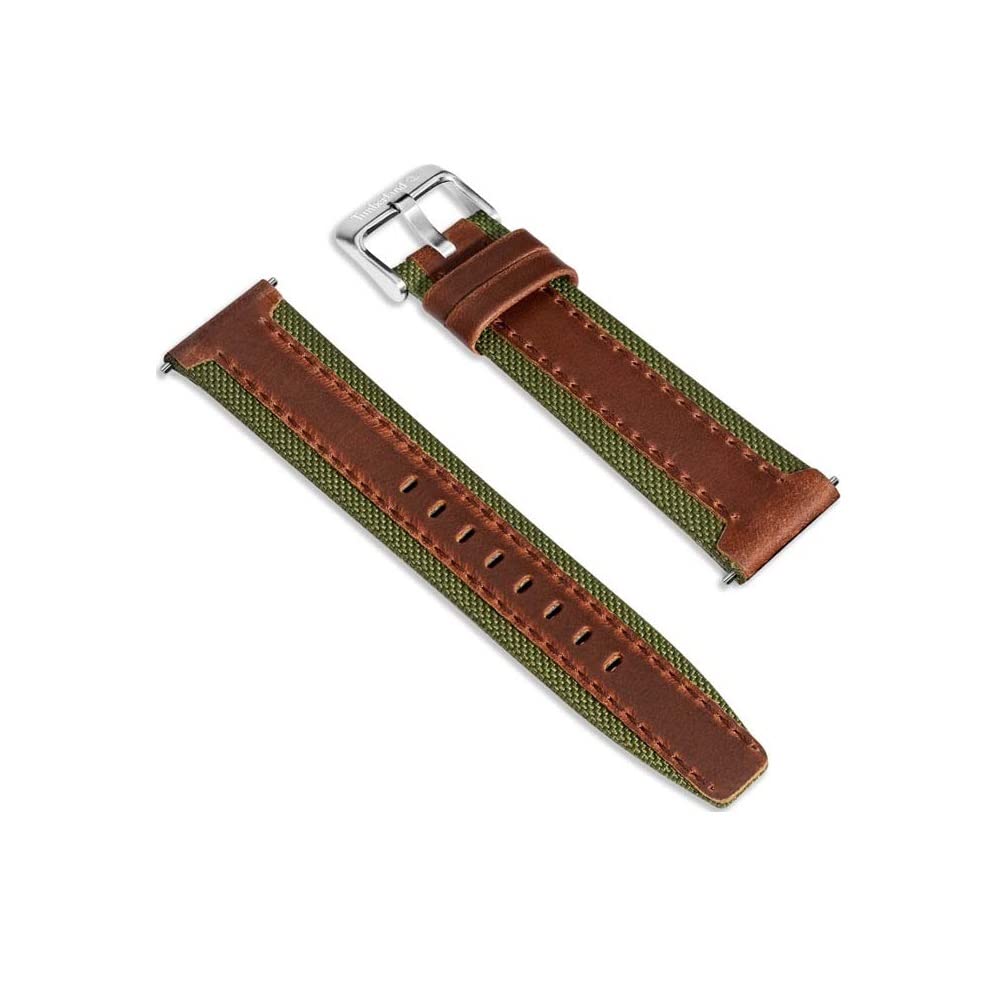 Timberland BAINBRIDGE Velká hnědá kůže pro muže a kompatibilní s Apple Watch a TDOUL0000404 řemínek, 22mm, Ženy, Chytré hodinky,