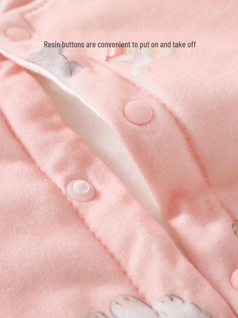 Unisex Baby Quilted Cotton Jacket - Thick, Warm Autumn/Winter Top