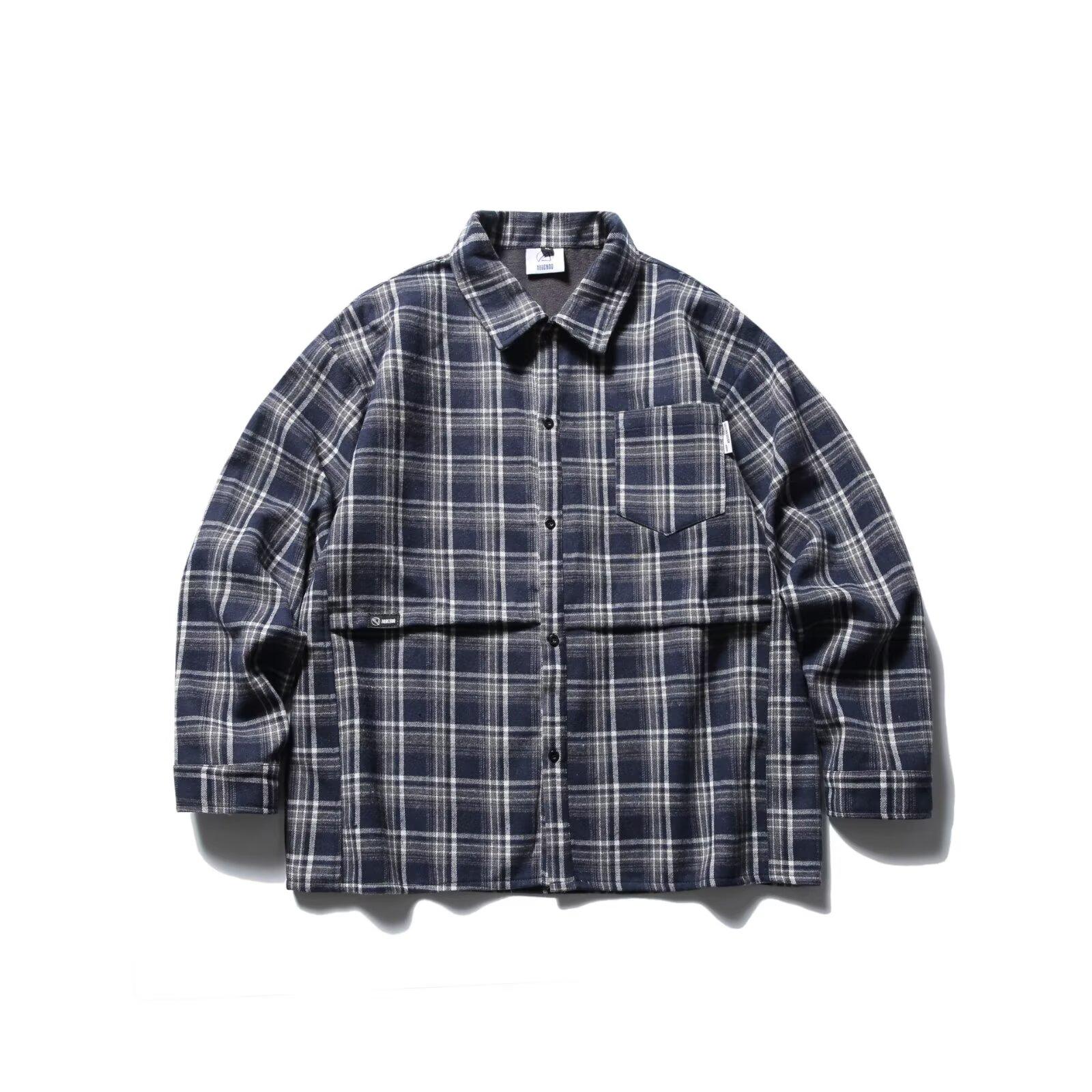 

Рубашка с длинным рукавом с буквенным принтом 2024 года в японском стиле в стиле Гонконга, свободная рубашка для мальчиков, летнее модное универсальное повседневное пальто 2XL темно-синий