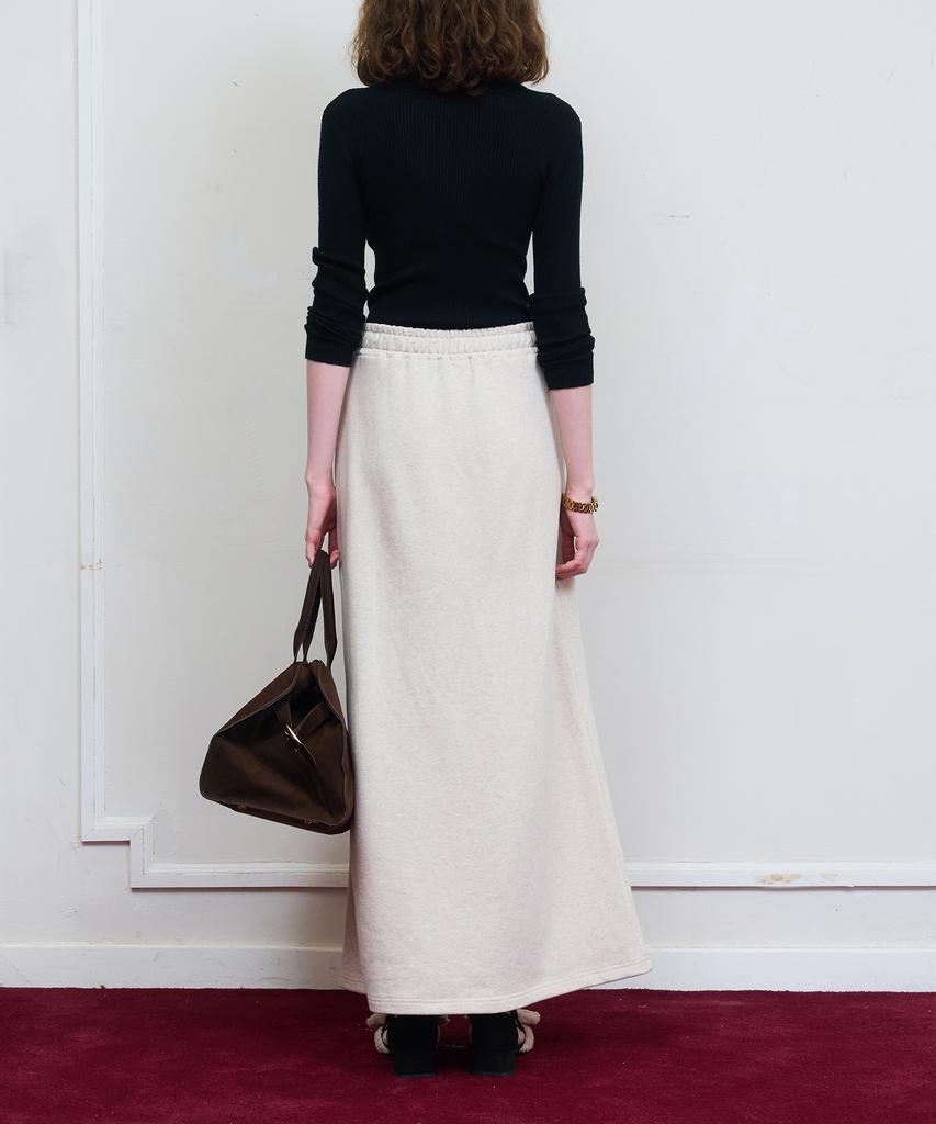 Dyuidyui Tie-Up Skirt_Oatmeal